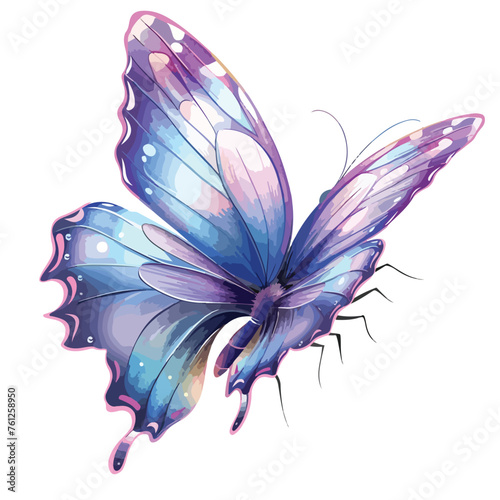 Magical Butterfly Clipart isolated on white background © Mishab