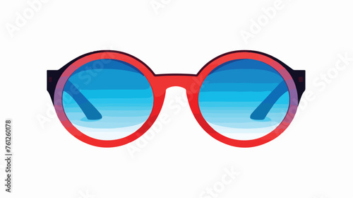 Glasses Icon Vector Logo Template flat vector