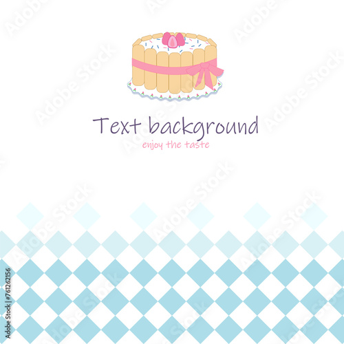 Simply pastry shop postcard design template.