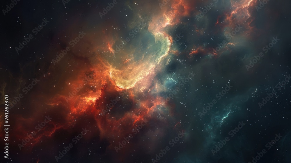 realistic nebula space wallpaper background 