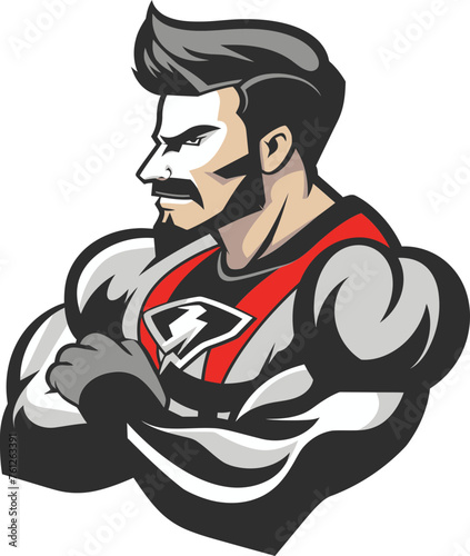 Heroic Herald Mascot Vector Logo Announcing Your Brand's Triumphs