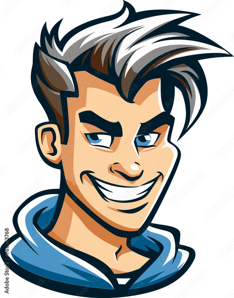 Noble Navigator Mascot Vector Logo Navigating Your Brand's Journey Noble Navigator Mascot Vector Logo Navigating Your Brand's Journey