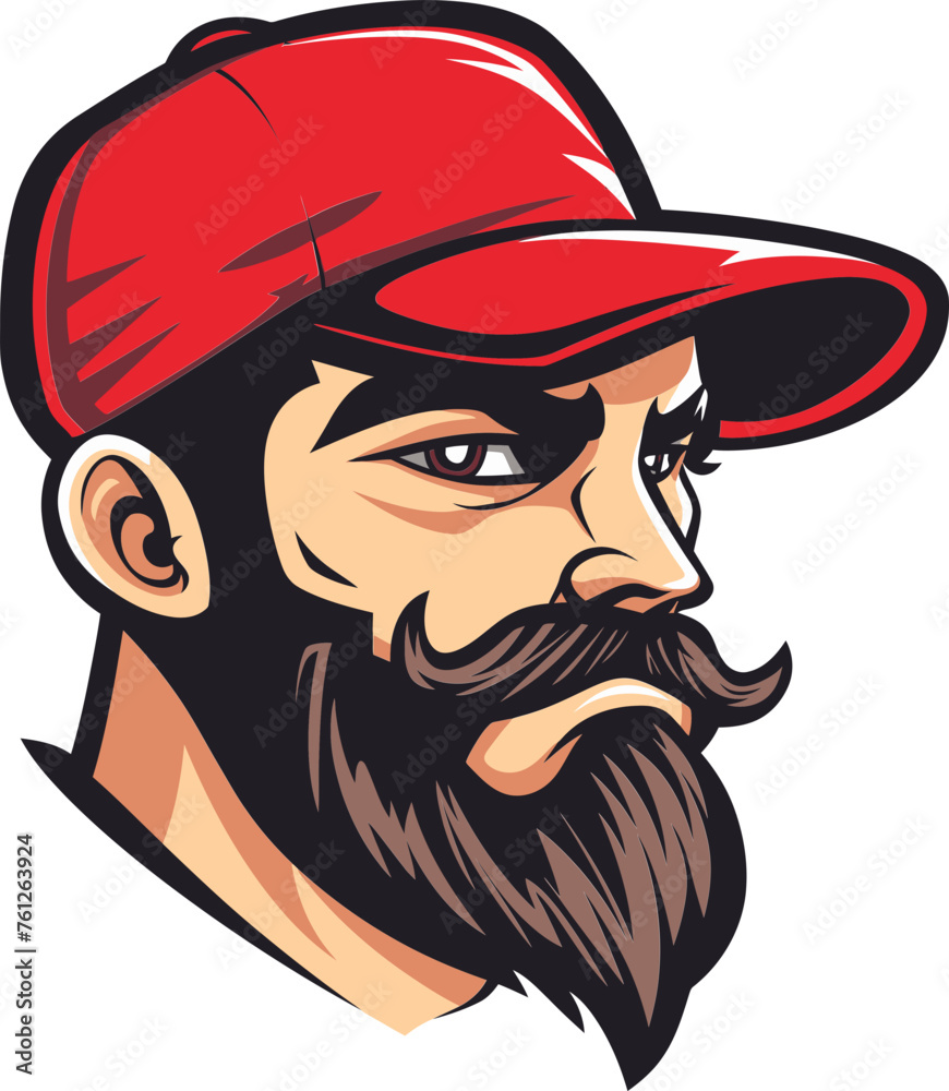 Mighty Man Man Mascot Vector Logo Leading Your Brand to Victory