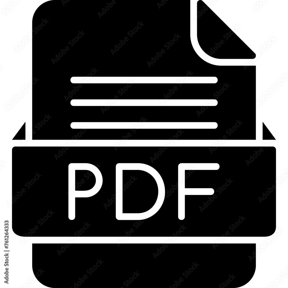PDF File Format Vector Icon Design PDF File Format Vector Icon Design
