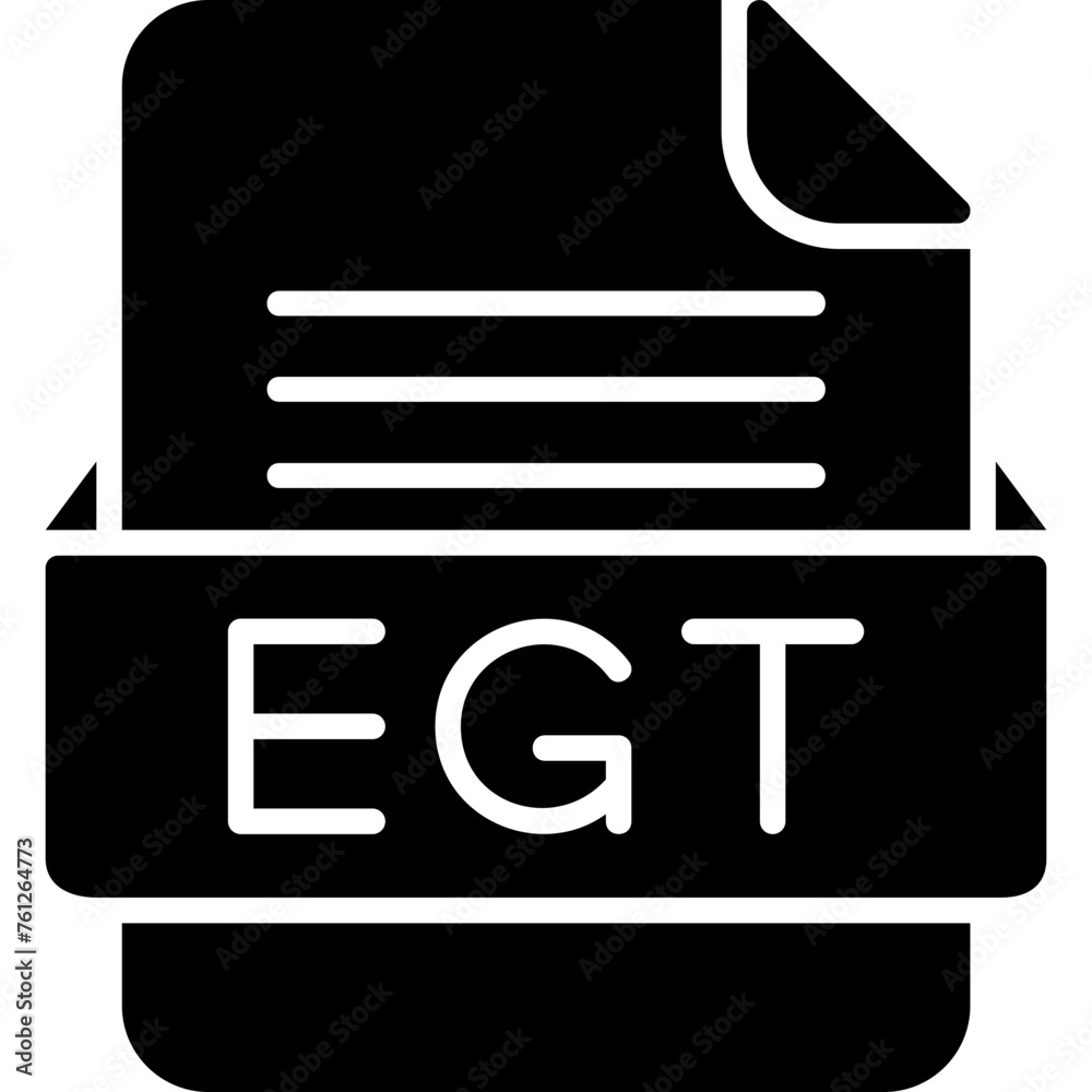 EGT File Format Vector Icon Design EGT File Format Vector Icon Design