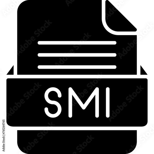 SMI File Format Vector Icon Design