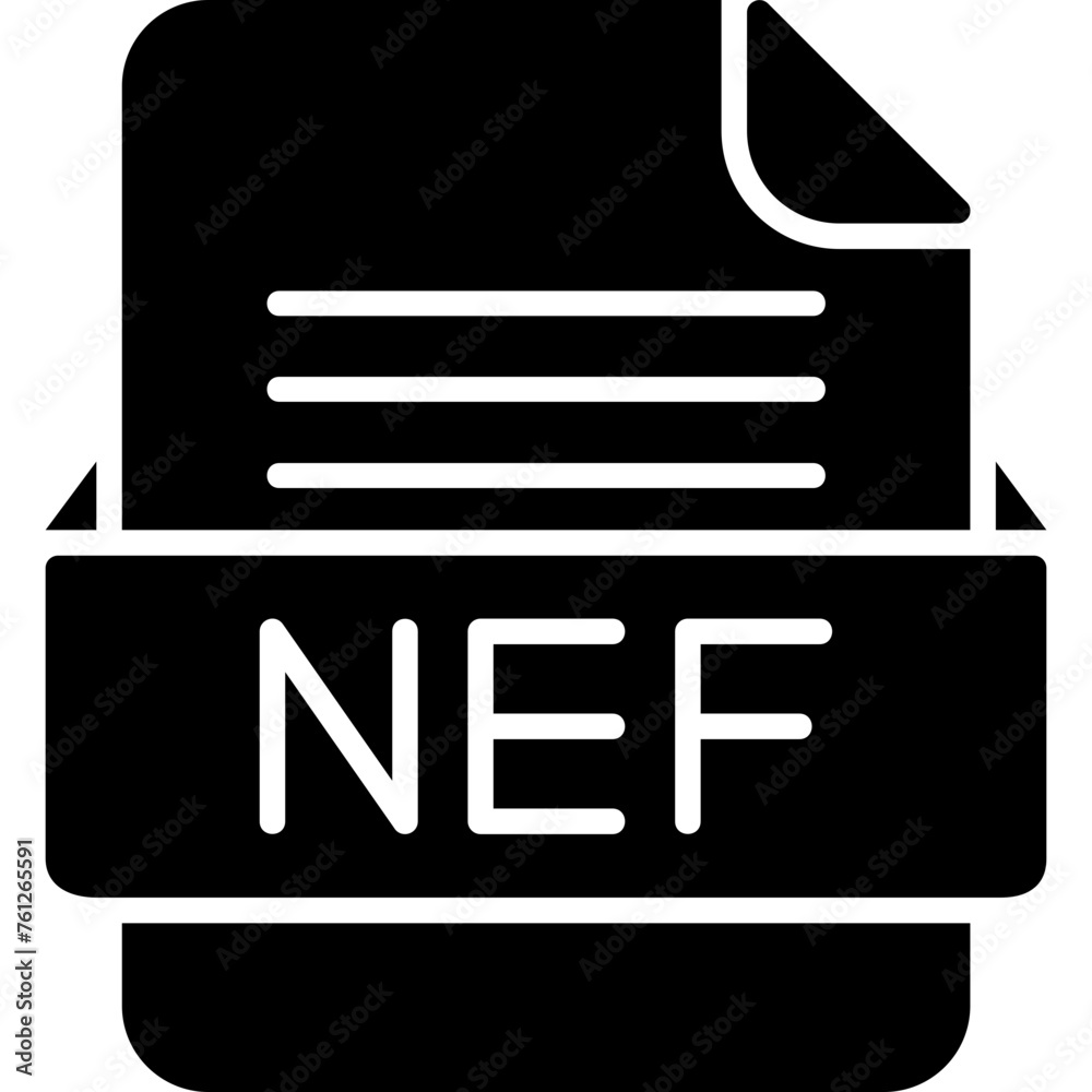 NEF File Format Vector Icon Design NEF File Format Vector Icon Design