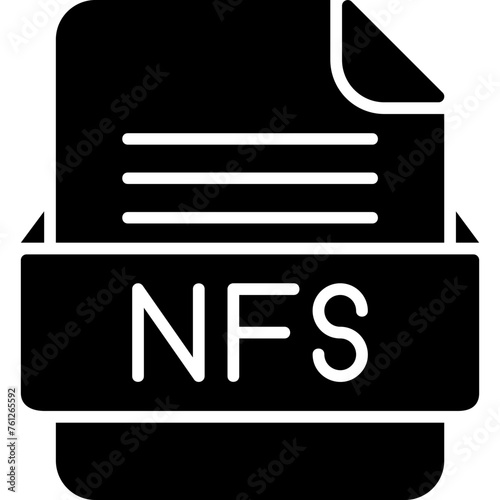 NFS File Format Vector Icon Design