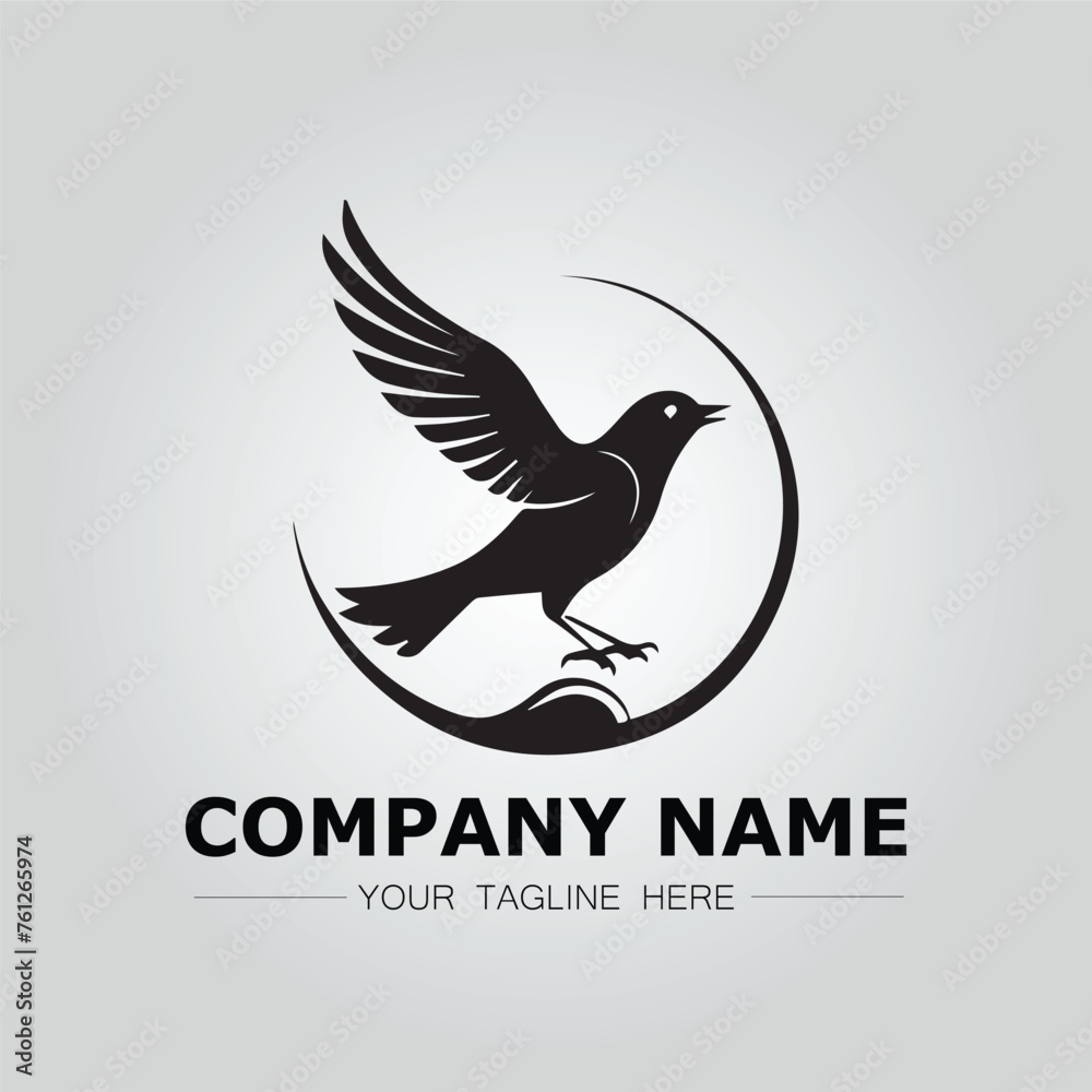 Bird logo company concept image vector Bird logo company concept image vector