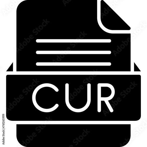 CUR File Format Vector Icon Design