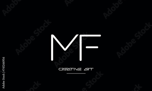 FM, MF, F, M abstract letters logo monogram