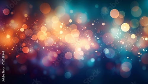 Bokeh Light Particles for Festive Background