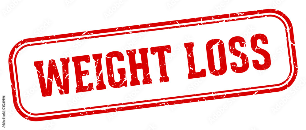 weight loss stamp. weight loss rectangular stamp on white background weight loss stamp. weight loss rectangular stamp on white background