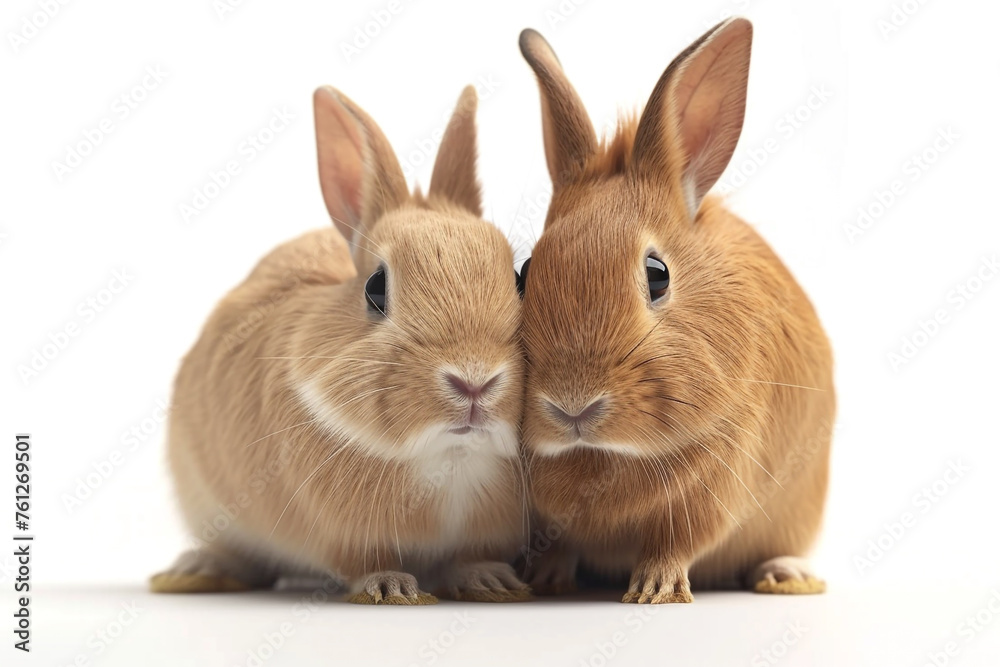 Rabbit isolated on white. Rabbit isolated on white.