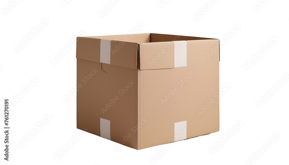 open cardboard box package box cutout on isolated transparent background open cardboard box package box cutout on isolated transparent background