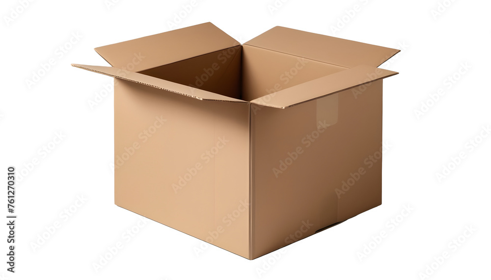 open cardboard box package box cutout on isolated transparent background open cardboard box package box cutout on isolated transparent background