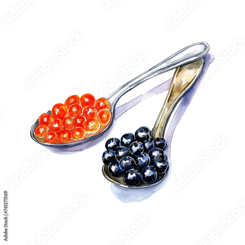 caviar watercolor good quality and good design
