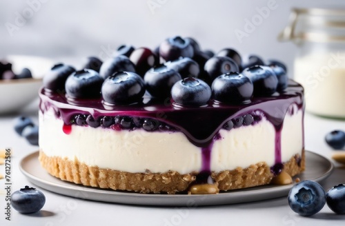 cheesecake with berries