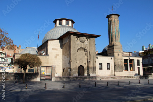 Canvastavla Ince Minareli Madrasa built in the 13th century in Seljuk period in Konya