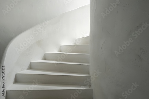 Lighting effects of staircases in public buildings, abstract simple stairs