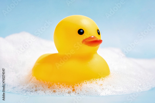 Rubber Duck covered in soap