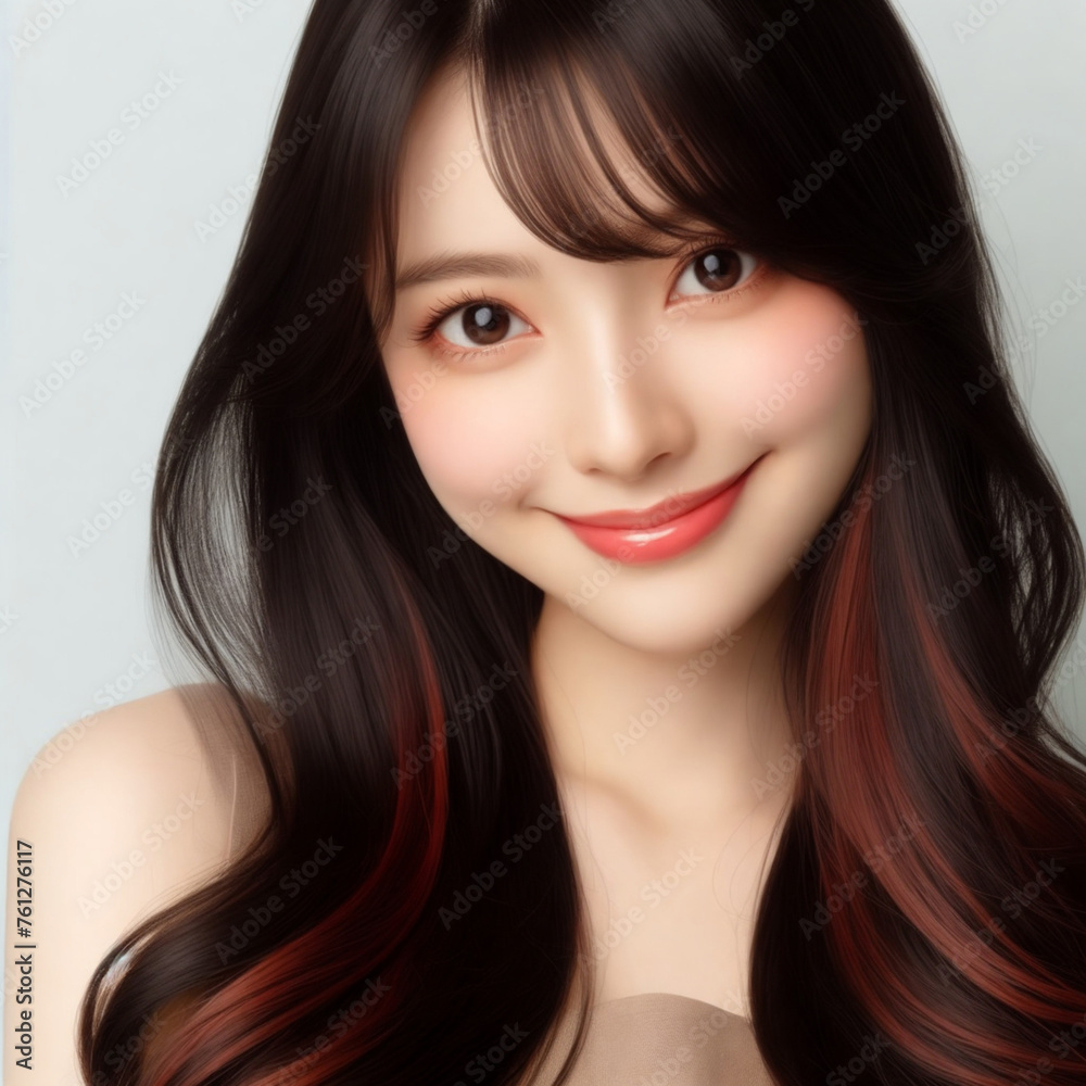 a very beautiful female model. AI generated a very beautiful female model. AI generated