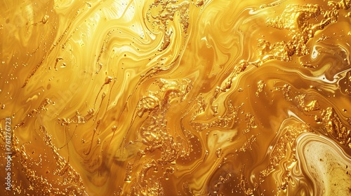 Gold Fluid Art Paint Textured Background. Wallpaper, Golden, Abstract, Texture, Wave, Liquid, Marble, Oilpaint, Paint, Painting, Pattern
