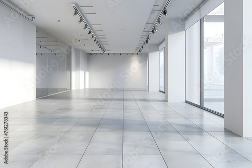 Wallpaper Mural Empty exhibition space. Backdrop for exhibitions and events mock up Torontodigital.ca