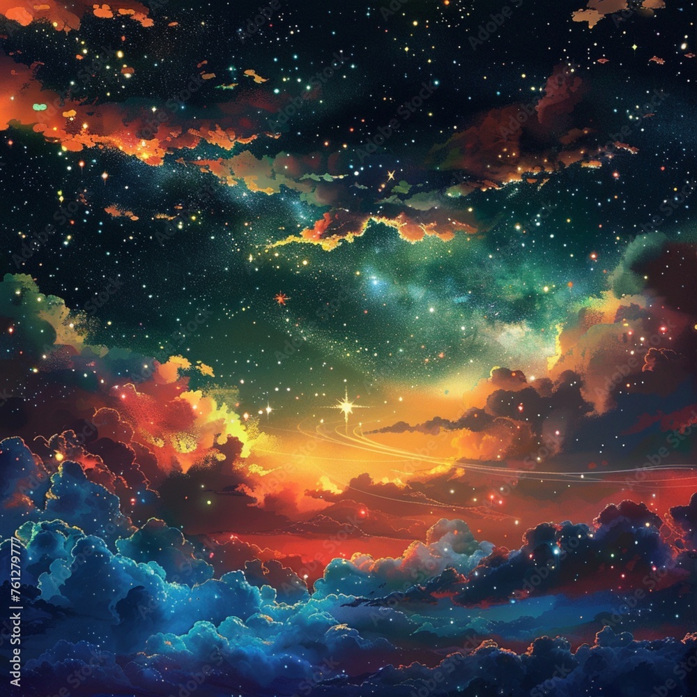 star filled sky - 1 star filled sky - 1