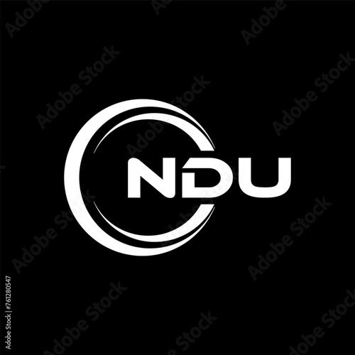 NDU Logo Design  Inspiration for a Unique Identity. Modern Elegance and Creative Design. Watermark Your Success with the Striking this Logo.