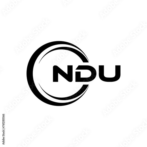 NDU Logo Design  Inspiration for a Unique Identity. Modern Elegance and Creative Design. Watermark Your Success with the Striking this Logo.