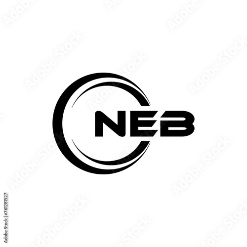 NEB Logo Design, Inspiration for a Unique Identity. Modern Elegance and Creative Design. Watermark Your Success with the Striking this Logo.