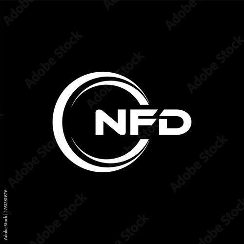 NFD Logo Design, Inspiration for a Unique Identity. Modern Elegance and Creative Design. Watermark Your Success with the Striking this Logo. photo