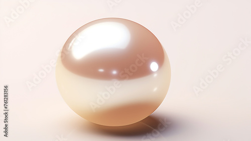 Ai rendering of a of shiny pearl.