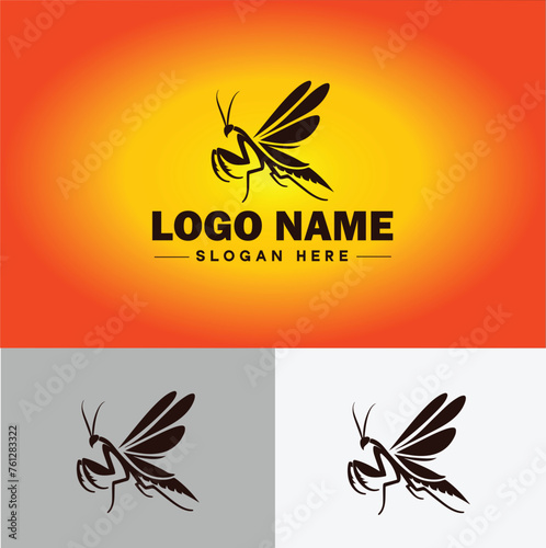 Mantis logo vector art icon graphics for business brand icon Mantis logo template