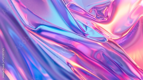 Closeup of an irridescent fabric