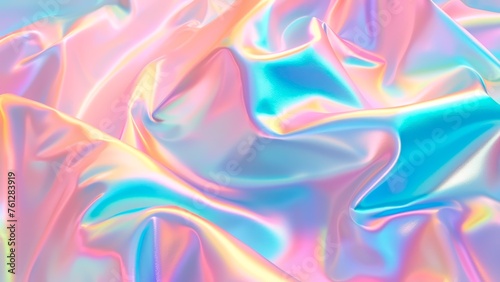 Pastel irridescent fabric wallpaper