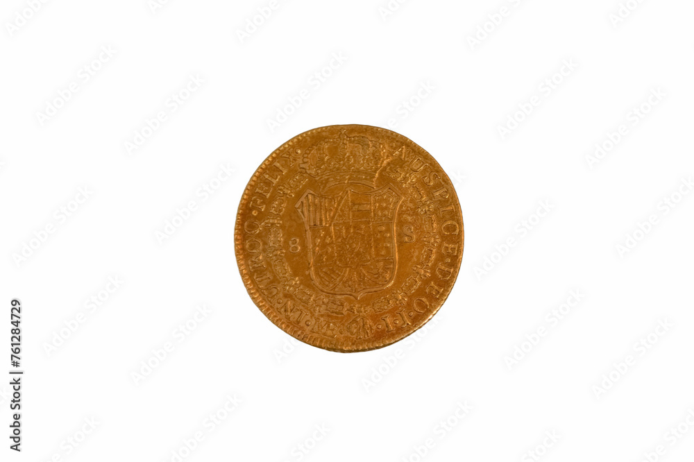 coin, gold, metal, means of payment, finance, round, spain, vint coin, gold, metal, means of payment, finance, round, spain, vint