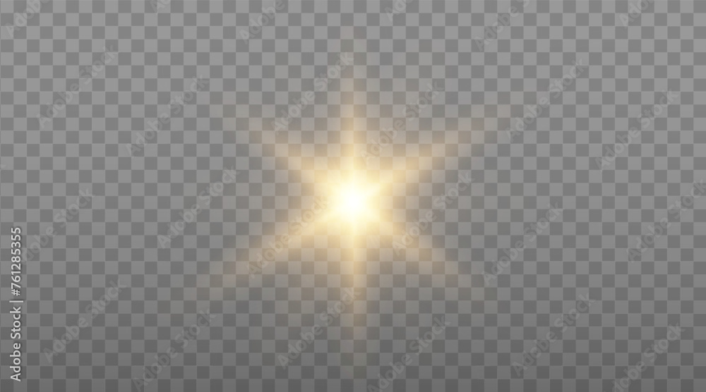 Vector sun with rays and glow on transparent like background. Includes clipping mask. Vector yellow sun with light effects. Vector sun with rays and glow on transparent like background. Includes clipping mask. Vector yellow sun with light effects.