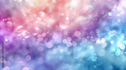.Abstract pastel background with sparkles. Blurred bokeh gradient soft background with glow light for design. ...