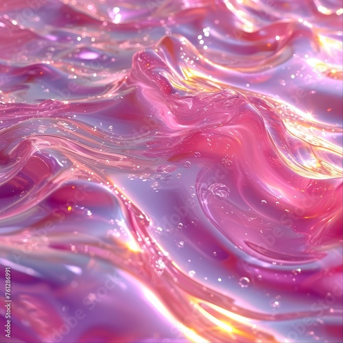 Pink glittery water wallpaper photo