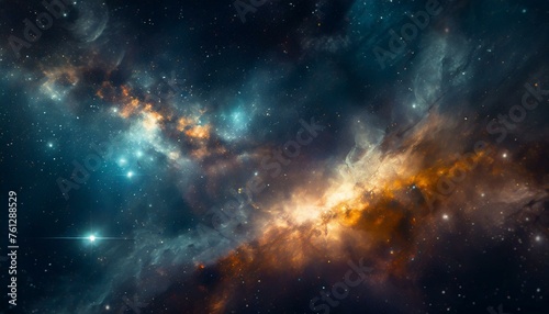 space background with stars and nebula galaxy  abstract cosmos world 