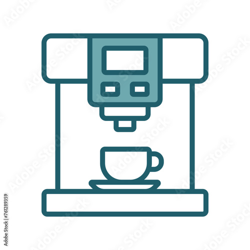 coffee maker icon vector design template simple and clean