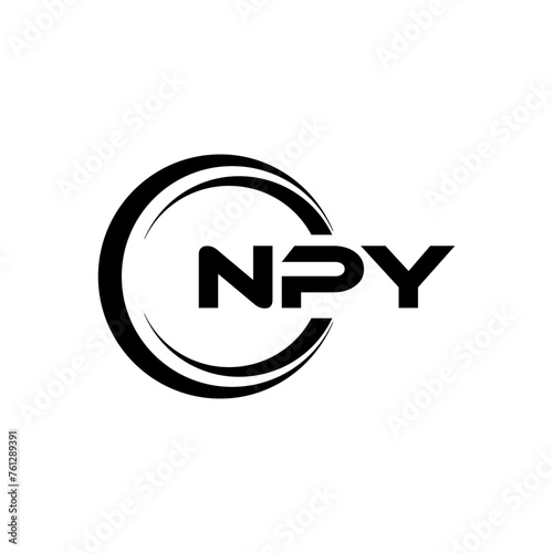 NPY Logo Design, Inspiration for a Unique Identity. Modern Elegance and Creative Design. Watermark Your Success with the Striking this Logo. photo