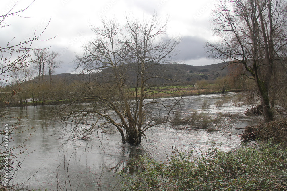 PAYSAGE DE RIVIERE EN CRUE - 2