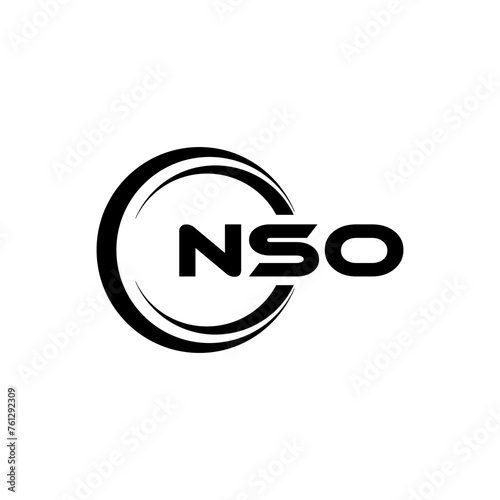 NSO Logo Design  Inspiration for a Unique Identity. Modern Elegance and Creative Design. Watermark Your Success with the Striking this Logo.