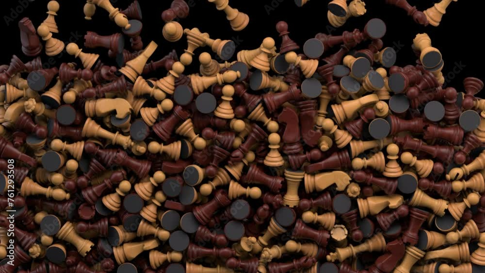 Chess figures transition – 3d render with alpha channel.
Chess figures transition – 3d render with alpha channel.