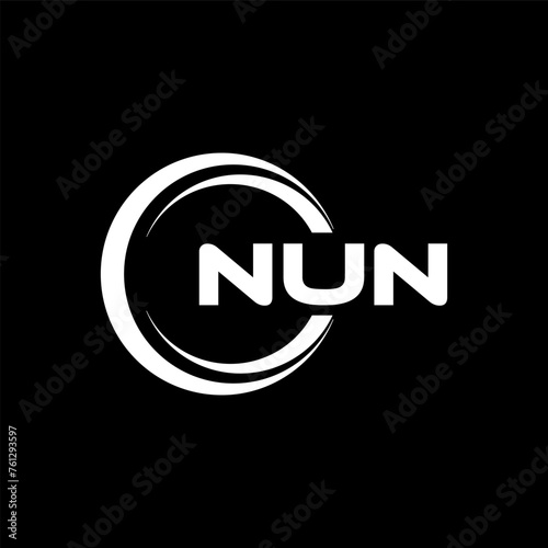 NUN Logo Design, Inspiration for a Unique Identity. Modern Elegance and Creative Design. Watermark Your Success with the Striking this Logo.