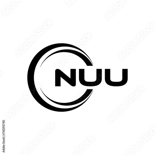 NUU Logo Design, Inspiration for a Unique Identity. Modern Elegance and Creative Design. Watermark Your Success with the Striking this Logo. photo