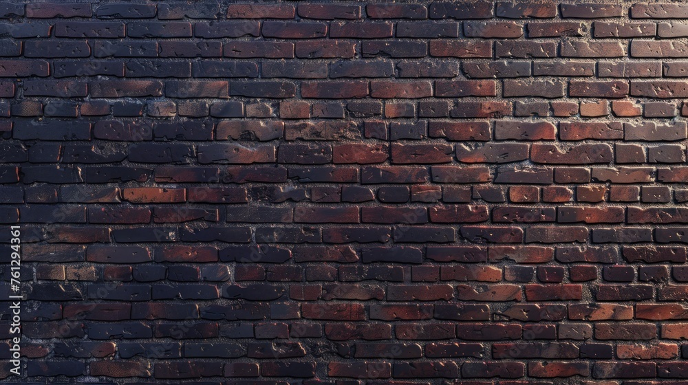 Realistic old brick wall pattern background. AI generated image